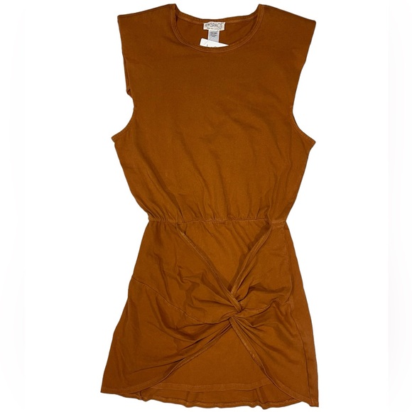 L Space Mini Dress Jesse Twist Front Sleeveless Cotton Jersey Knit Sz Small NEW - Picture 5 of 15